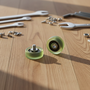 Roue à roulement sphérique <span class=keywords><strong>en</strong></span> caoutchouc avec axe, vis SS M4~M10, OD15~65mm - Product Image 2