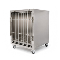 Cage simple à grille unique pour clinique vétérinaire XY ACQL, en acier inoxydable, conception sécurisée et types de cages personnalisés