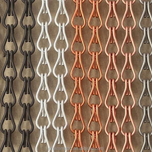 Cortina de Eslabones de Cadena de Aluminio de 1.6 mm de Diámetro, Cortina de Eslabones de Cadena de Malla Fina para Diseño de Interiores de Alta Gama - Product Image 1