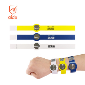 High Quality Waterproof Synthetic Paper Wristband Tyvek Ticket Printer Event Wristbands Custom Logo Tickets Disposable Wristband