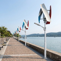Streetlight Kleiner Mini 200W Vertikalachsen-Windgenerator 12V 24V Erneuerbare Energie Windmühlen-Generator