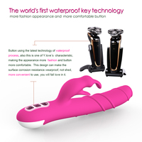 Vibrateur multi-vitesses rechargeable pour femme, vibrateur lapin, jouet sexuel pour le plaisir sexuel, fonction rotative, silicone de qualité alimentaire extra doux