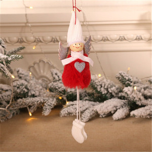 Décoration de <span class=keywords><strong>noël</strong></span> en peluche pour fille, pendentif poupée d'ange en peluche colorée, ornement de sapin de <span class=keywords><strong>noël</strong></span>, décoration de bureau et de fenêtre, nouvelle collection - Product Image 5