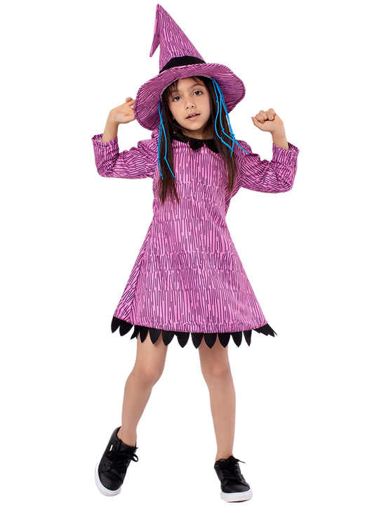 New Children's Thriller Dance Show Costume Halloween Witch Cosplay Costumes Girl