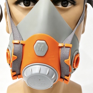 Mascarilla Antigás de Media Cara 7501 7502 7503 con Filtro 5N11 para Gases y Polvo Químicos, Tamaño Pequeño - Product Image 5