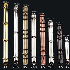 Vòng Kim Loại Chất Kết Dính Vòng Ràng Buộc Clips Bronze Chất Kết Dính Clip Loose Leaf Tập Tin Thư Mục Hoop DIY Album Scrapbook Vòng Tròn Chất Kết Dính Vòng Clip - Product Image 1