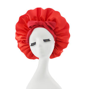Gorro de Satén Elástico para <span class=keywords><strong>Mujer</strong></span> con Lazo, Estilo Seda, Ala Ancha, Gorro para Dormir - Product Image 6