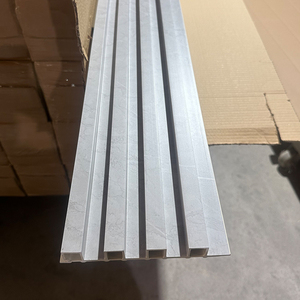 New Arrival màu trắng bằng Gỗ nhựa composite WPC <span class=keywords><strong>Panel</strong></span> tường de madera WPC - Product Image 6