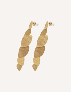 Pendientes Grandes de Acero Inoxidable Color Dorado CUCOCUCA YXQ E294 - Product Image 2