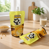 Pochettes souples personnalisées de qualité alimentaire avec bec verseur pour jus, sauces et liquides – 100 ml, 200 ml, 500 ml, 1 L