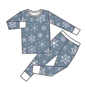 Qingli OEM Random <strong>Christmas</strong> Character Printed Bamboo <strong>Children</strong> Casual Style Long Sleeved Two Pieces <strong>Outfit</strong> - Product Image 2
