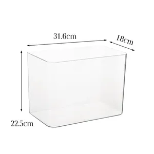 Tapa de tanque de peces transparente ABS PET, acuario resistente a caídas <span class=keywords><strong>para</strong></span> el hogar, tanque de tortuga hidropónica <span class=keywords><strong>para</strong></span> sala de estar, Material plástico de 5W - Product Image 5