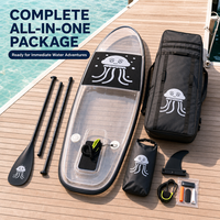 Planche de paddle transparente et rigide pour SUP, planche de surf pour lac, océan, sports nautiques