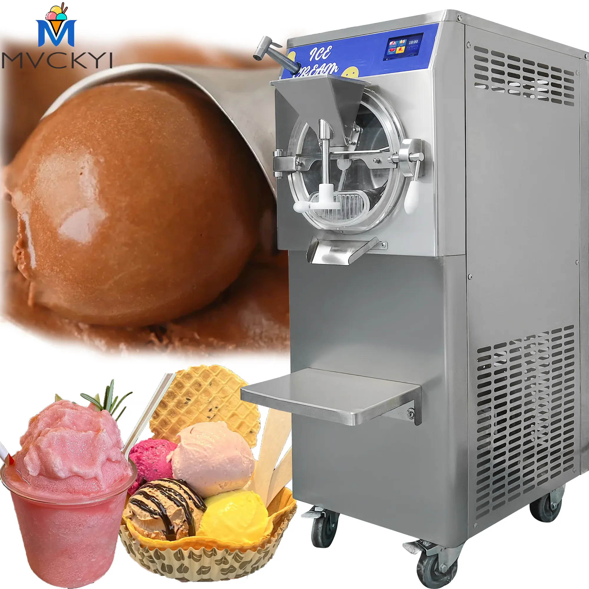Mvckyi 60L/H italian gelato hard serve ice cream icecream ice cream making machine for ice cream equipment