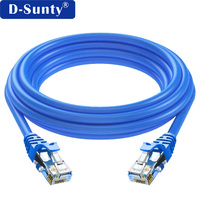Câble Ethernet D-Sunty Cat5e 3m/5m UTP en cuivre massif 8 conducteurs 26AWG 550MHz 10Gbps RJ45, cordon de raccordement Guangdong