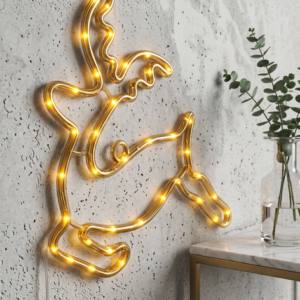 Battery Operated Copper Christmas Shape Hanging Ornament <b>LED</b> Display Screen <b>Lights</b> Indoor Window Home Xmas High Quality - Product Image 5