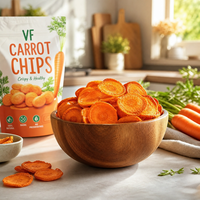 HALAL Kosher Certificaat Gedroogd Fruit & Groente Vacuüm Gefrituurde Wortelchips Zoete Snack Voedzame Oosterse Fruitgroente ODM OEM Retail