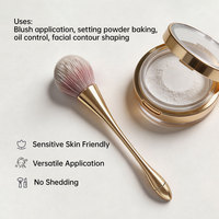 Ensemble de pinceaux cosmétiques de luxe à manche doré, pinceaux à poudre de blush de haute qualité pour le maquillage quotidien de la mariée, outils de beauté professionnels