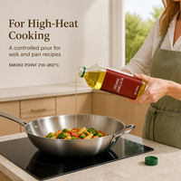 Huile de Camélia en Gros, Pressée à Froid, Huile de Cuisine Comestible, Bouteille de 900 ml, Utilisation en Cuisine, OEM, Marque Privée, Exportation, Usine