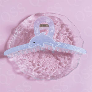 Dream Ocean High-End Plastic Shark Clip Horquilla de calidad de verano para niñas Sweet Back Accesorios para el cabello - Product Image 2