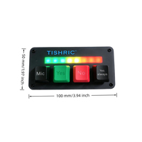 Mini Teclado Personalizado TISHRIC AI de 4 Teclas RGB, Teclado Macro con Entrada de Voz, Teclado Macro USB con Cable para Juegos, Trabajo, Transacciones, Laptop, PC
