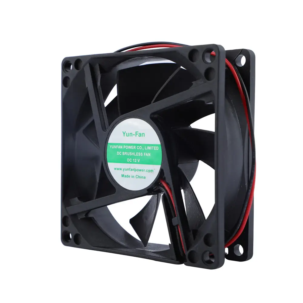 New Fast delivery 8025 small dc brushless axial flow cooling fan 12v 80mm fan for power inverter cooling