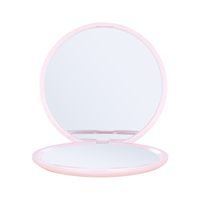 Miroir de maquillage compact HD Miroir de poche délicat de forme ronde Logo et couleur en gros personnalisables
