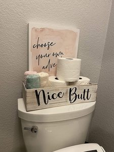 <strong>Nice</strong> Butt Bathroom <strong>Box</strong> Toilet <strong>Storage</strong> <strong>Box</strong> Toilet Paper <strong>Storage</strong> Back of Toilet <strong>Box</strong> - Product Image 6