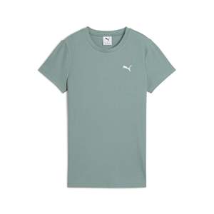 Camiseta de Punto Transpirable con Logotipo para Mujer, Verde, Ajustada, Estilo Casual - Product Image 1