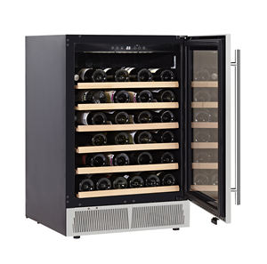 Réfrigérateur à <span class=keywords><strong>vin</strong></span> avec porte en verre électrique en acier inoxydable, affichage numérique, 41 <span class=keywords><strong>bouteilles</strong></span>, refroidissement par compresseur intégré, réfrigérateur pour hôtel - Product Image 3