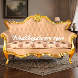 Majestuoso juego de sofá de boda para novia, novio, Rey, Reina, estilo, asientos de lujo, perfecto para recepción, Vestíbulo de Hotel y decoración de escenario - Product Image 4