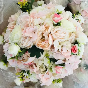 V0139 Cheap Flower Arrangement ball shaped artificial flower Table Wedding