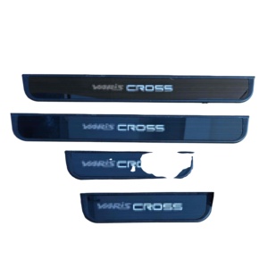 WZXD - Protectores de Umbral de Puerta con LED, Acero Negro, para Yaris Cross 2023 2024 - Product Image 2