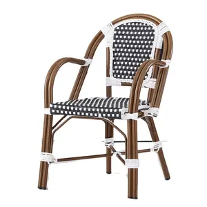 Hot Designs General Use Antique Outdoor Rattan Bamboo Restaurant Dining Chair