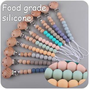 Q20110 מכירה חמה shabby סיליקון שיק מוצץ קליפ מצויר עץ אמא תינוק לעיסה בערוה