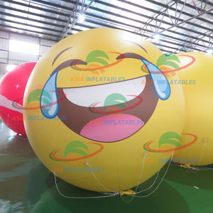 Visage gonflable ronde jaune, émoticône souriant, publicité, nouveau, - Product Image 2