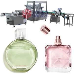 Máquina de llenado y taponado de perfume, máquina de llenado de perfume de rotación, máquina de llenado automático de botellas de perfume