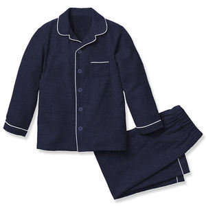 Ensemble de <span class=keywords><strong>pyjama</strong></span> pour enfants en bambou passepoilé imprimé personnalisé vêtements de nuit d'automne à manches longues décontractés pour garçons - Product Image 4