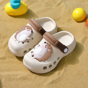 Милые садовые Красочные Сабо для мальчиков и девочек, сандалии на мягкой подошве для пляжного бассейна с плоской подошвой для улицы, новая летняя коллекция - Product Image 4