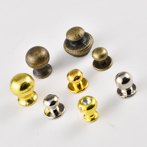 Chinese Style Zinc Alloy <b>Drawer</b> <b>Knobs</b> Round Furniture Handles Durable Plated Mini Accessories - Product Image 4