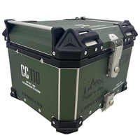 Boîtes à bagages pour moto personnalisées de 45 L, boîte à bagages pour scooter, boîte à bagages universelle en alliage d'aluminium, coffre supérieur pour scooter, verrouillage à dégagement rapide universel