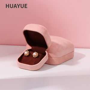 Huayue, оптовая продажа, роскошные ювелирные изделия, Подарочная коробка, кольцо, ожерелье, упаковка, бархатная шкатулка для ювелирных изделий - Product Image 5