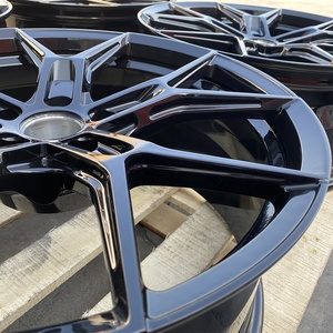 GVICHN 19 20 21 인치 맞춤형 알루미늄 합금 단조 림 5x112 5x120 광택 BMW 아우디에 대한 검은 승용차 바퀴 - Product Image 3