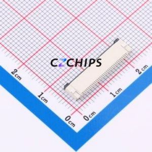CAX-AFC01-34XCB-H2.0 FFC/FPC Connector SMD,P=0.5mm,Horizontal Mount Connector Flip Cover Type Bottom Contact 34P 0.5mm - Product Image 2