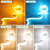 Kit de bandes LED intelligentes 5-en-1, bande LED RGB à température de couleur réglable, avec alimentation, contrôleur et télécommande pour la décoration intérieure