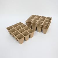 Professionele duurzame zaailingstartbakjes met drainagegaten 2x3 2x4 2x5 3x4 cellen, pulp, biologisch afbreekbare kwekerijbekers, 0,7 gallon