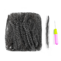 ANNA fabbrica più attenzione colore # sale e pepe capelli umani Pre-stirati Remy capelli rasta extension per uso quotidiano
