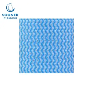 Disposable Nonwoven Polyester Household Cleaning Cloths Water Absorbent Cleaning Dry Wipe Roll