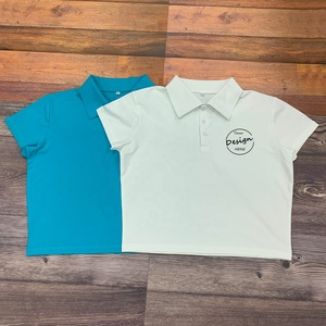 JL1029G nouveau modèle décontracté culture polos femmes haute qualité 100 <span class=keywords><strong>coton</strong></span> femmes broderie culture <span class=keywords><strong>POLO</strong></span> chemise femmes - Product Image 3