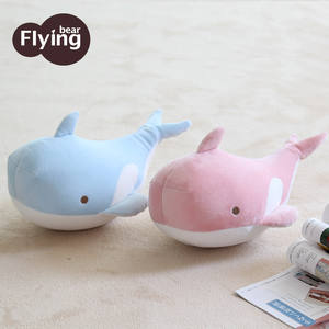 Almohada de Viaje en Forma de U Flyingbear con Diseño de Ballena, Plegable, para Adultos, Rosa y Azul, de Doble Uso, Suave y Afelpada - Product Image 3